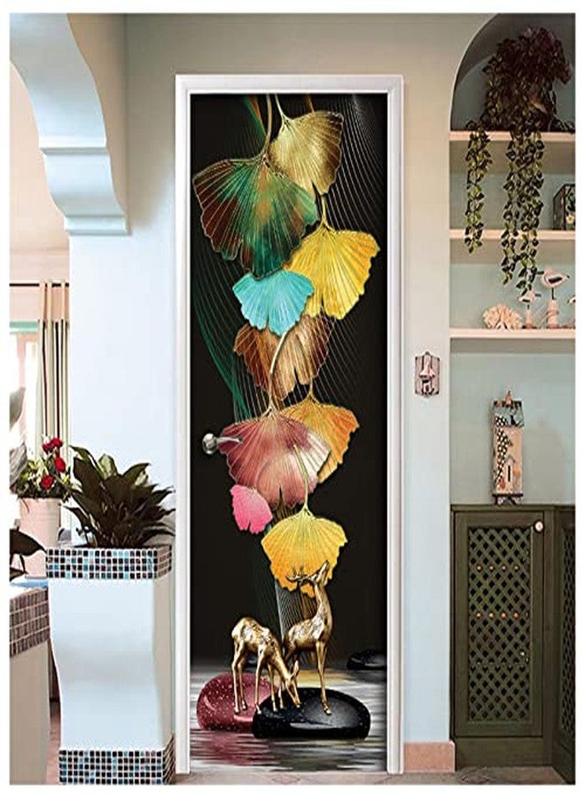 BP Design Solution Lisai Vinyl Door Sticker Wallpaper for Door, Almirah, Table, Ac, Fridge 36x 78 inch-Self-Adhesive - Image 1
